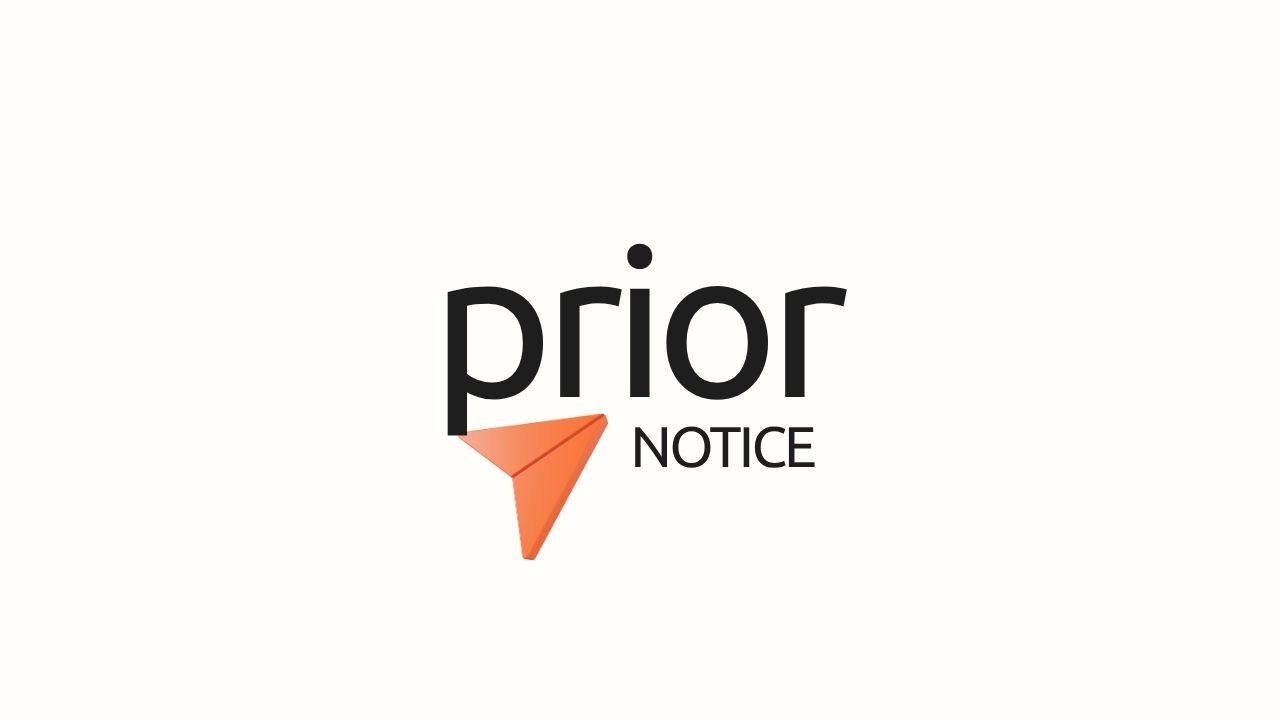 FBA Prior Notice